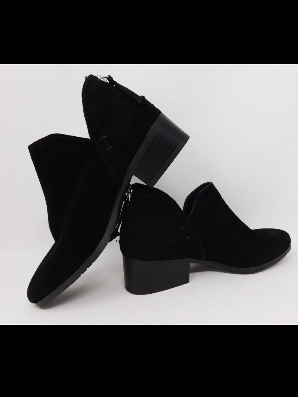 Kenneth Cole Reaction Women's size 8 Boots Ankle Gray Suede Booties Skip Leather